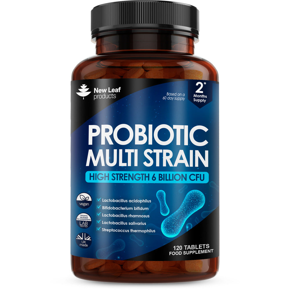 New Leaf Products_Probiotic Multi-Strain Digestive & Gut Health 120 tablets