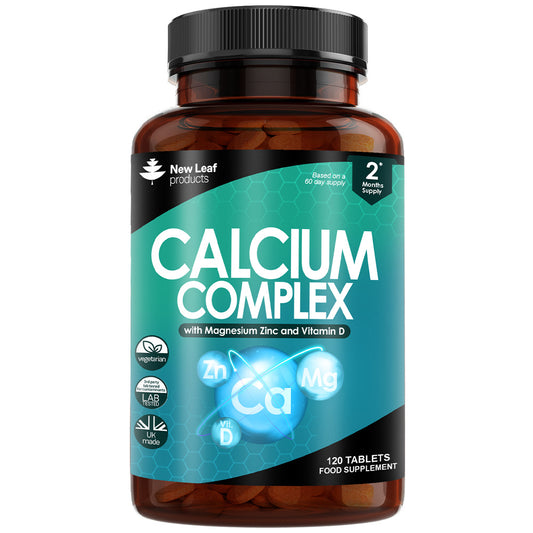 New Leaf Products_Calcium Magnesium Zinc & Vitamin D 120 Vegetarian Tablets