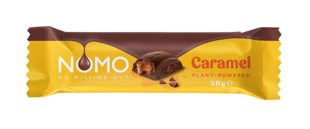 Nomo_Free From Carame Chocolate Bar 38g-pack of 6
