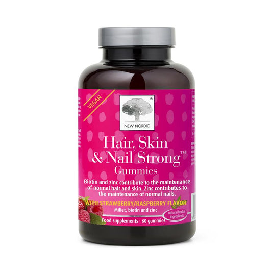 New Nordic_Hair Skin & Nail Strong Gummies. 60 gummies