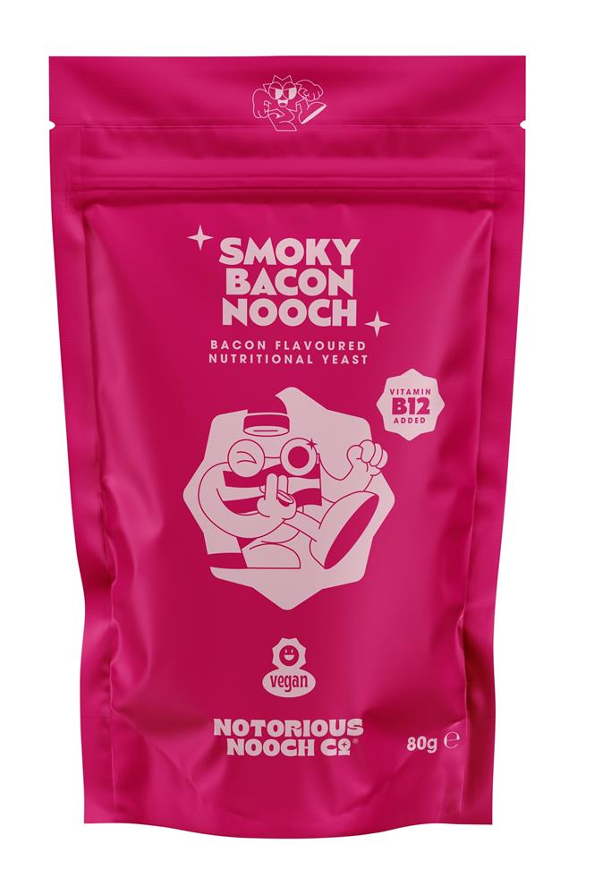 Notorious Nooch_B12 Bacon Flavour Yeast Flakes 80g