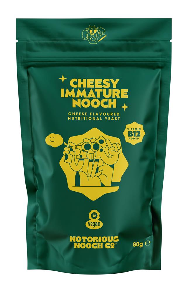 Notorious Nooch_B12 Cheesy Flavour Yeast Flakes 80g-pack of 2
