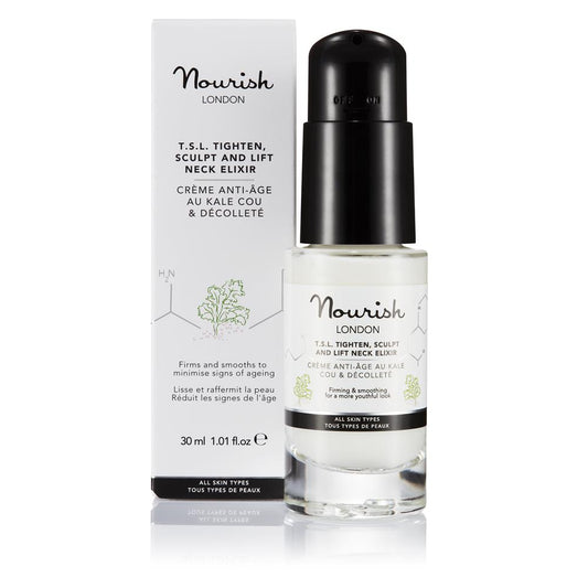 Nourish London_TSL Tighten Sculpt and Lift Neck Elixir 30ml 79% Organic