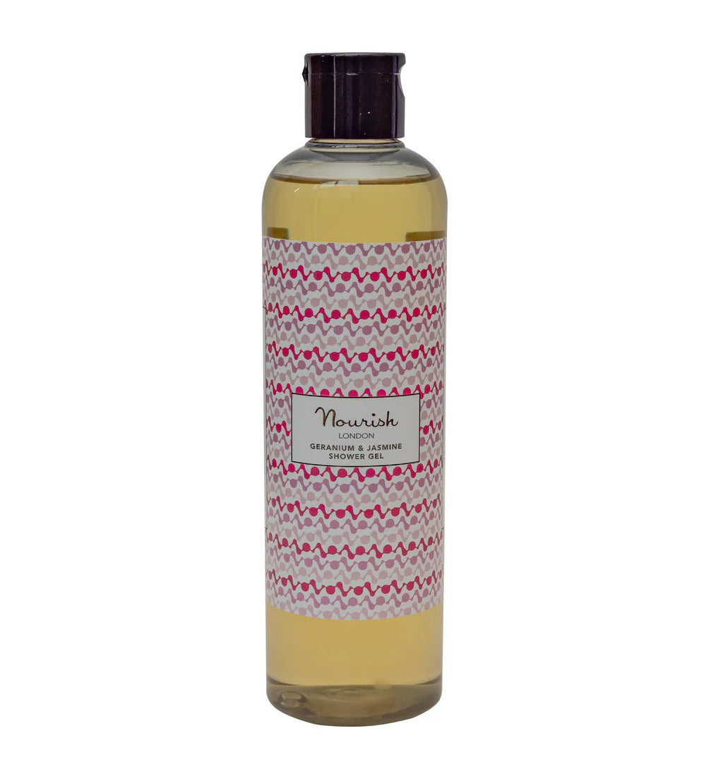 Nourish London_Geranium & Jasmine Shower Gel 300ml