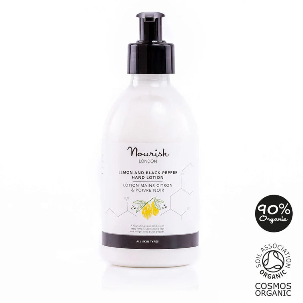 Nourish London_Lemon & Black Pepper Hand Lotion 300ml