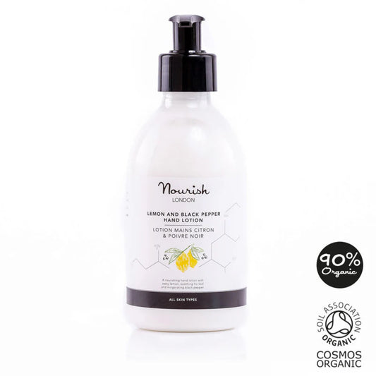 Nourish London_Lemon & Black Pepper Hand Lotion 300ml