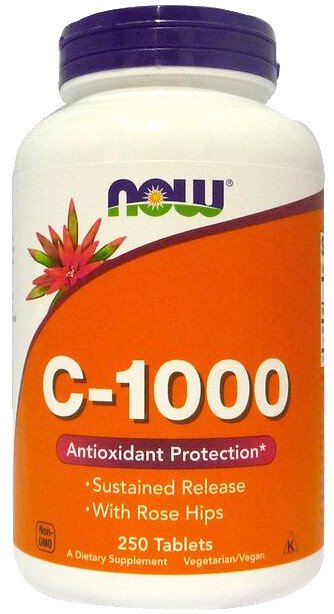 Vitamin C-1000 with Rose Hips - Sustained Release - 100 tabs