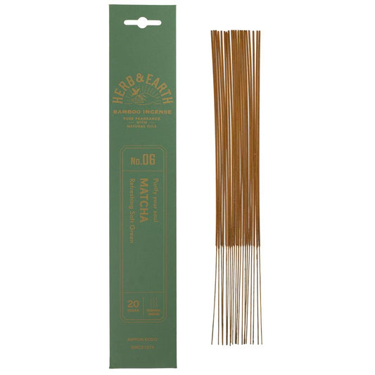 Nippon Kodo_Herb & Earth Incense -Matcha 20 sticks-Pack of 4