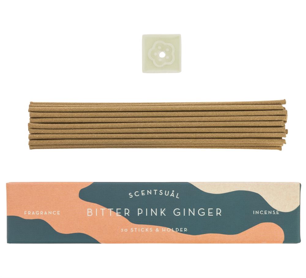 Nippon Kodo_Scentsual Incense - Bitter Pink Ginger 30 Sticks-Pack of 2
