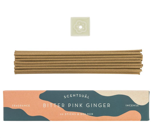 Nippon Kodo_Scentsual Incense - Bitter Pink Ginger 30 Sticks-Pack of 2