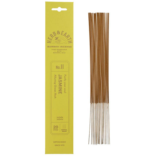 Nippon Kodo_Herb & Earth Incense -Jasmine 20 sticks-Pack of 4