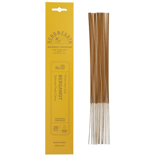 Nippon Kodo_Herb & Earth Incense -Bergamot 20 sticks-Pack of 4