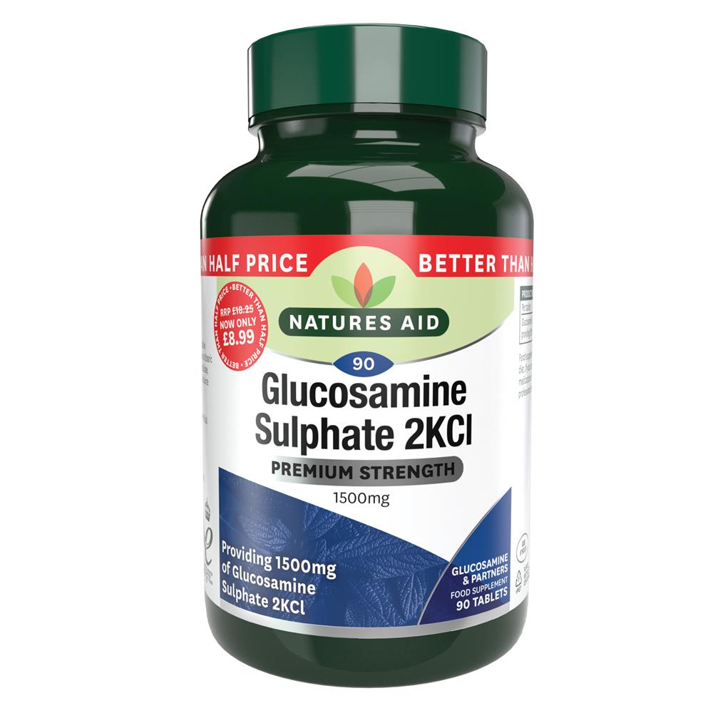 Natures Aid Promo Packs_Glucosamine Sulphate - 1500mg - 90 Tabs