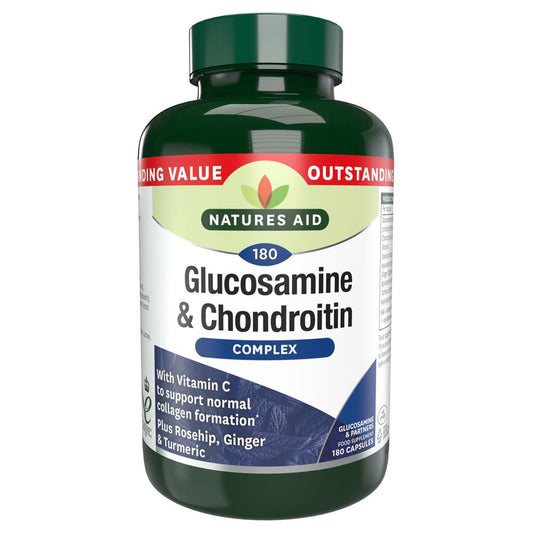 Natures Aid Promo Packs_Glucosamine & Chondroitin Complex 180 caps