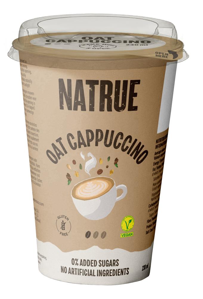 Natrue_Oat Cappuccino Drink with Coffee and Cocoa UHT 230ml-pack of 5