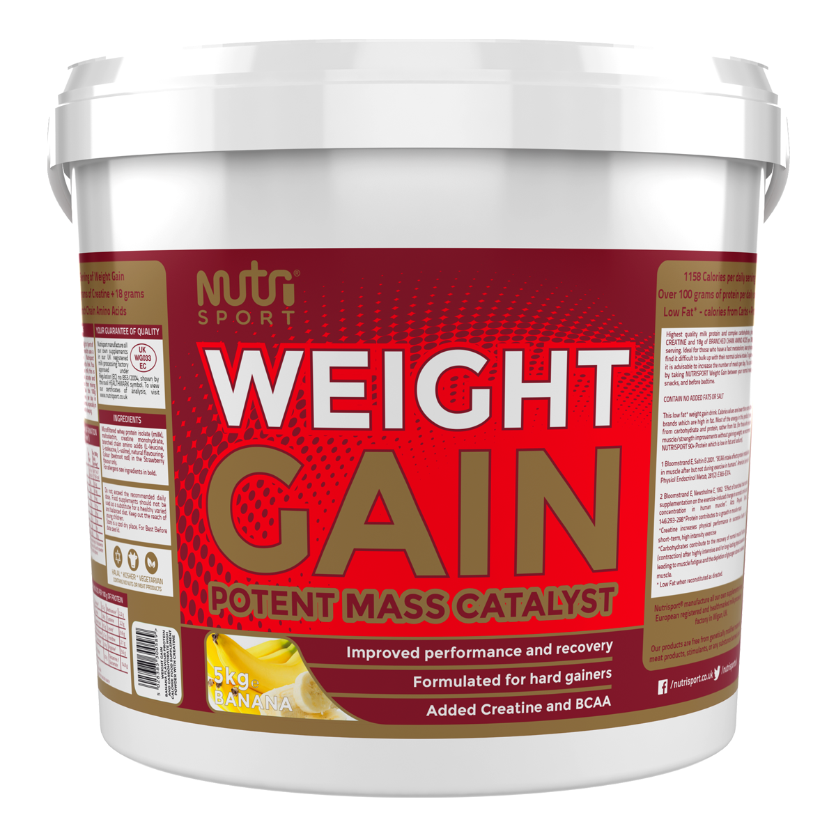 NutriSport Weight Gain 1.4kg Banana