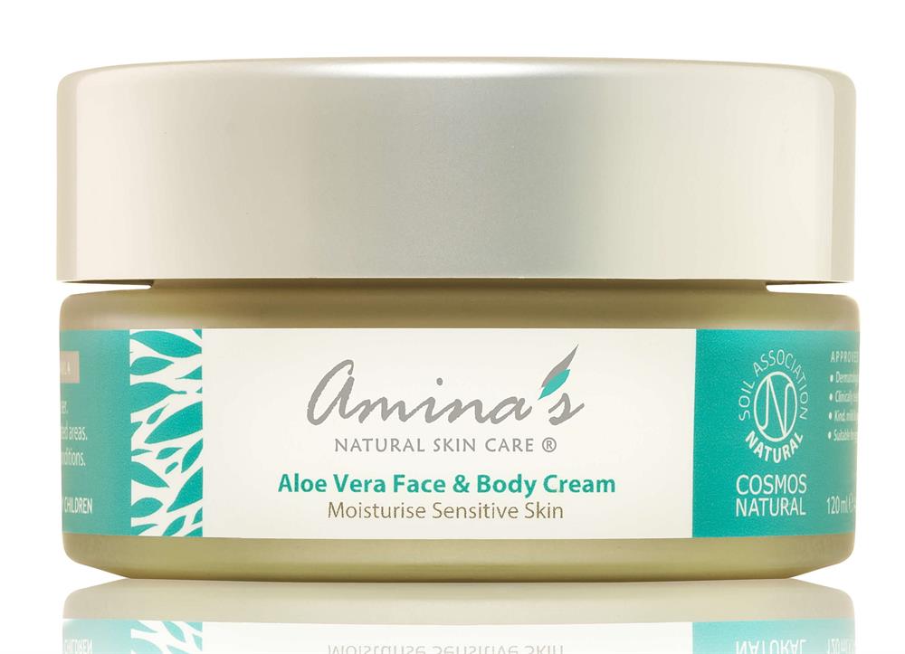 Amina's Natural Skincare_Aloe Vera Face & Body Cream Daily Moisturiser 120ml