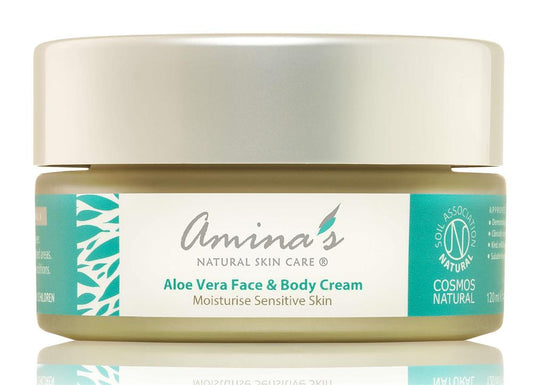 Amina's Natural Skincare_Aloe Vera Face & Body Cream Daily Moisturiser 120ml