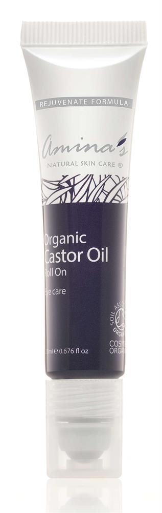 Amina's Natural Skincare_Pure Organic Castor Oil Roll-On For Around Eyes Area 20ml