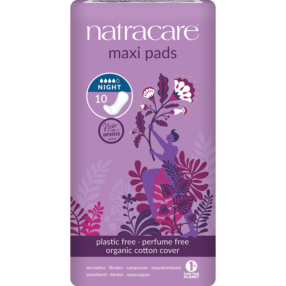 Natracare_Natural Maxi Pads Night-time x 10