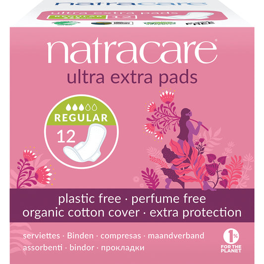 Natracare_Ultra Extra Pads Regular with wings 12's