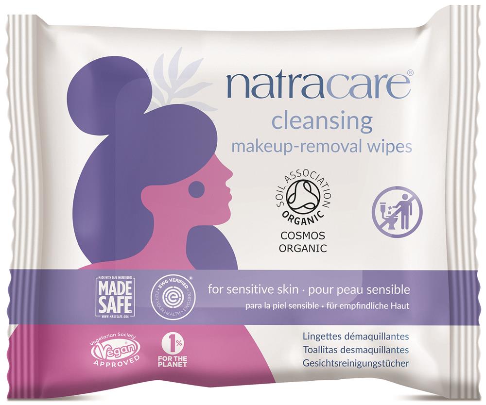 Natracare_Cleansing Make-Up Removal Wipes for sensitive skin 20's