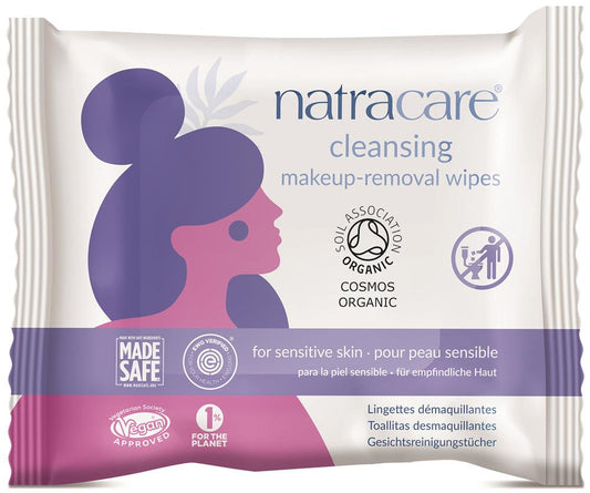 Natracare_Cleansing Make-Up Removal Wipes for sensitive skin 20's
