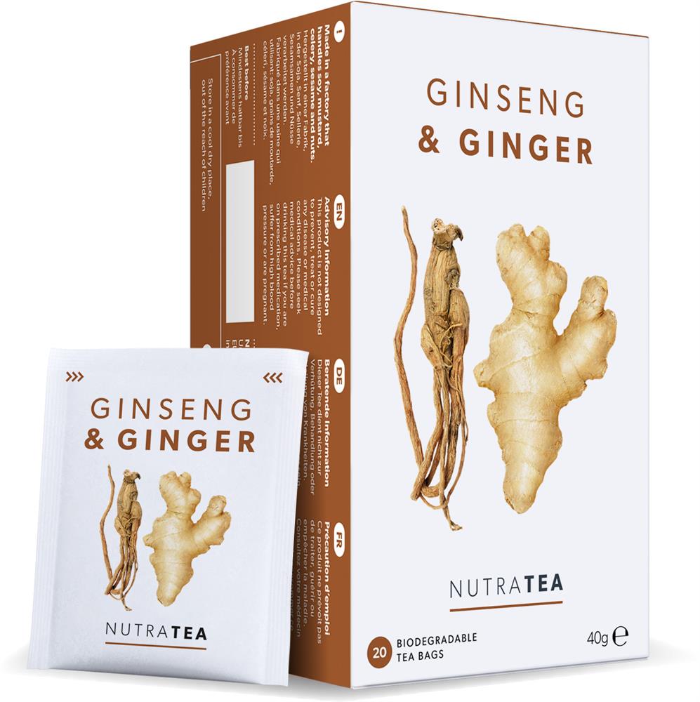 Nutratea_Ginseng & Ginger - 20 Tea Bags-pack of 2