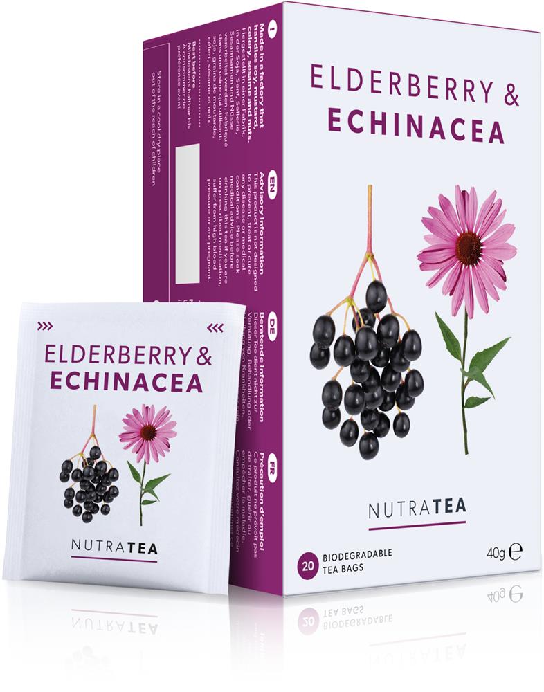 Nutratea_Nutra Elderberry & Echinacea - 20 Herbal Tea Bags-pack of 2