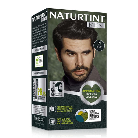 Naturtint_Men Permanent Hair Colour Gel Black 1N 170ml