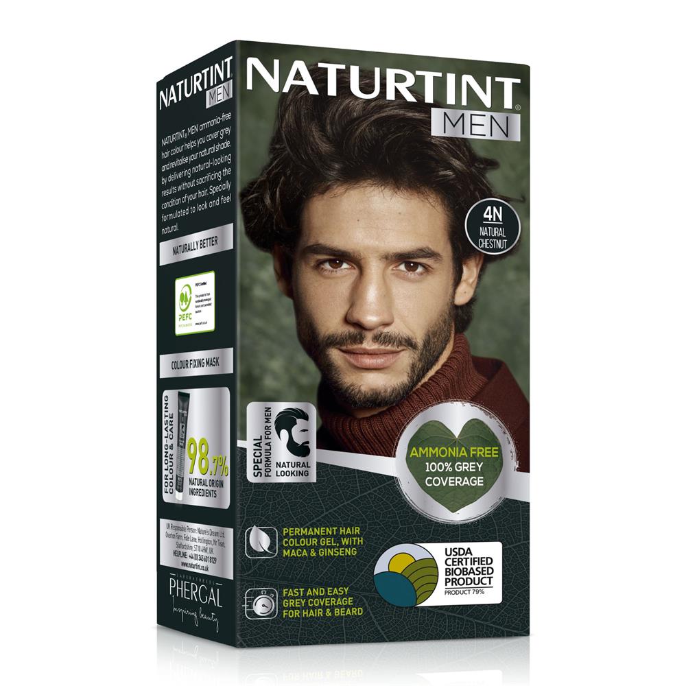 Naturtint_Men Permanent Hair Colour Gel Natural Chestnut 4N 170ml