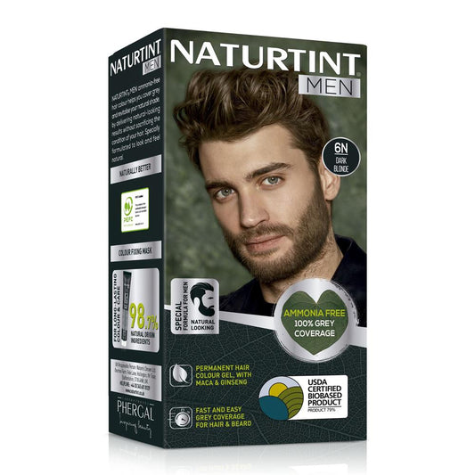 Naturtint_Men Permanent Hair Colour Gel Dark Blonde 6N 170ml