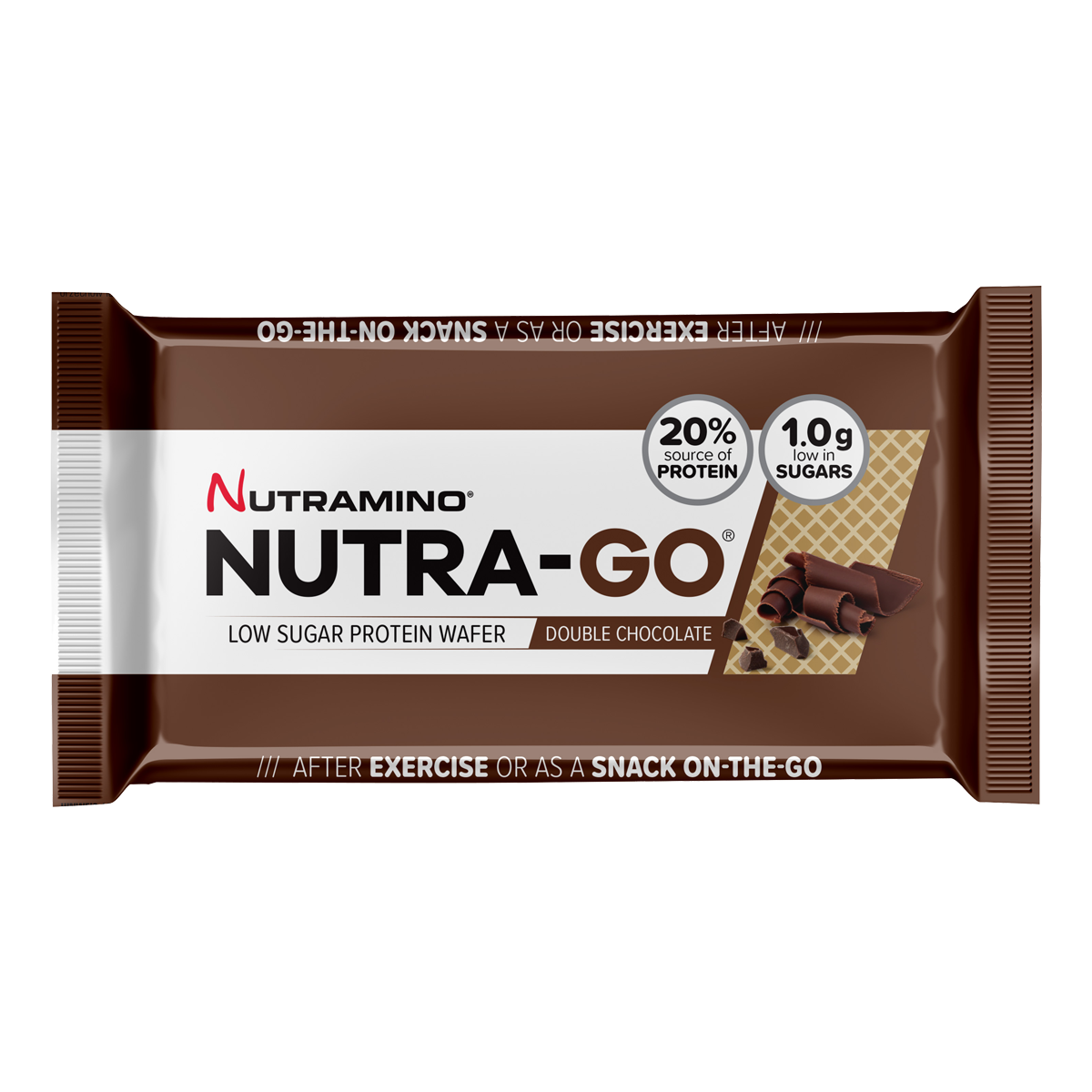 Nutramino Nutra-Go High Protein Low Sugar Wafer 12x39g Hazelnut