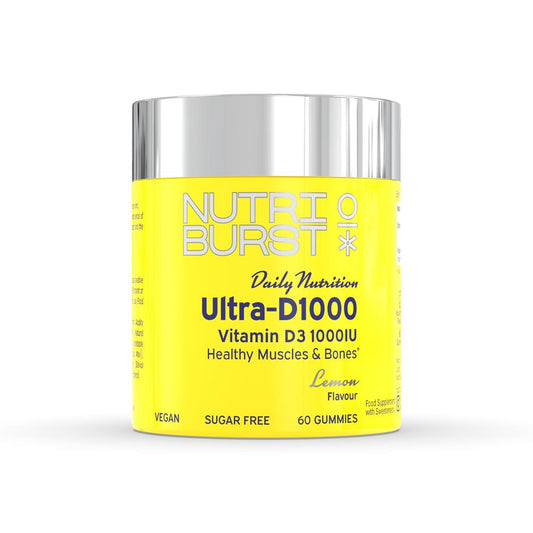 Nutriburst_Vitamin D3 1000IU Vegan Sugar Free 60 Gummies [ICONS]