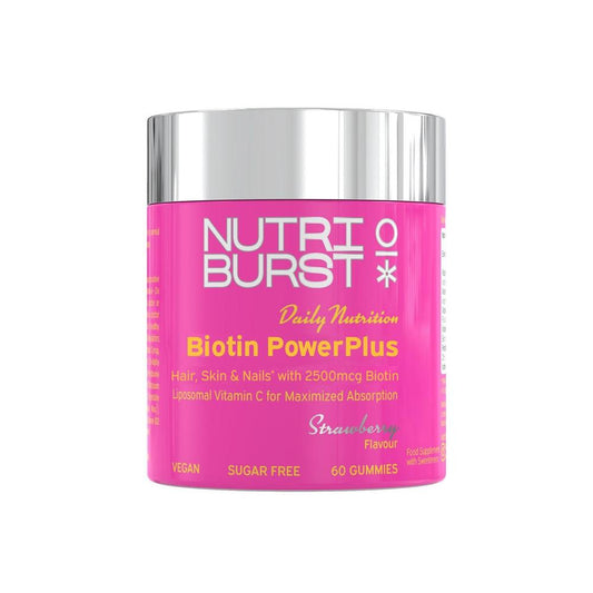 Nutriburst_Biotin PowerPlus 2500mcg Vegan Sugar-Free 60 Gummies