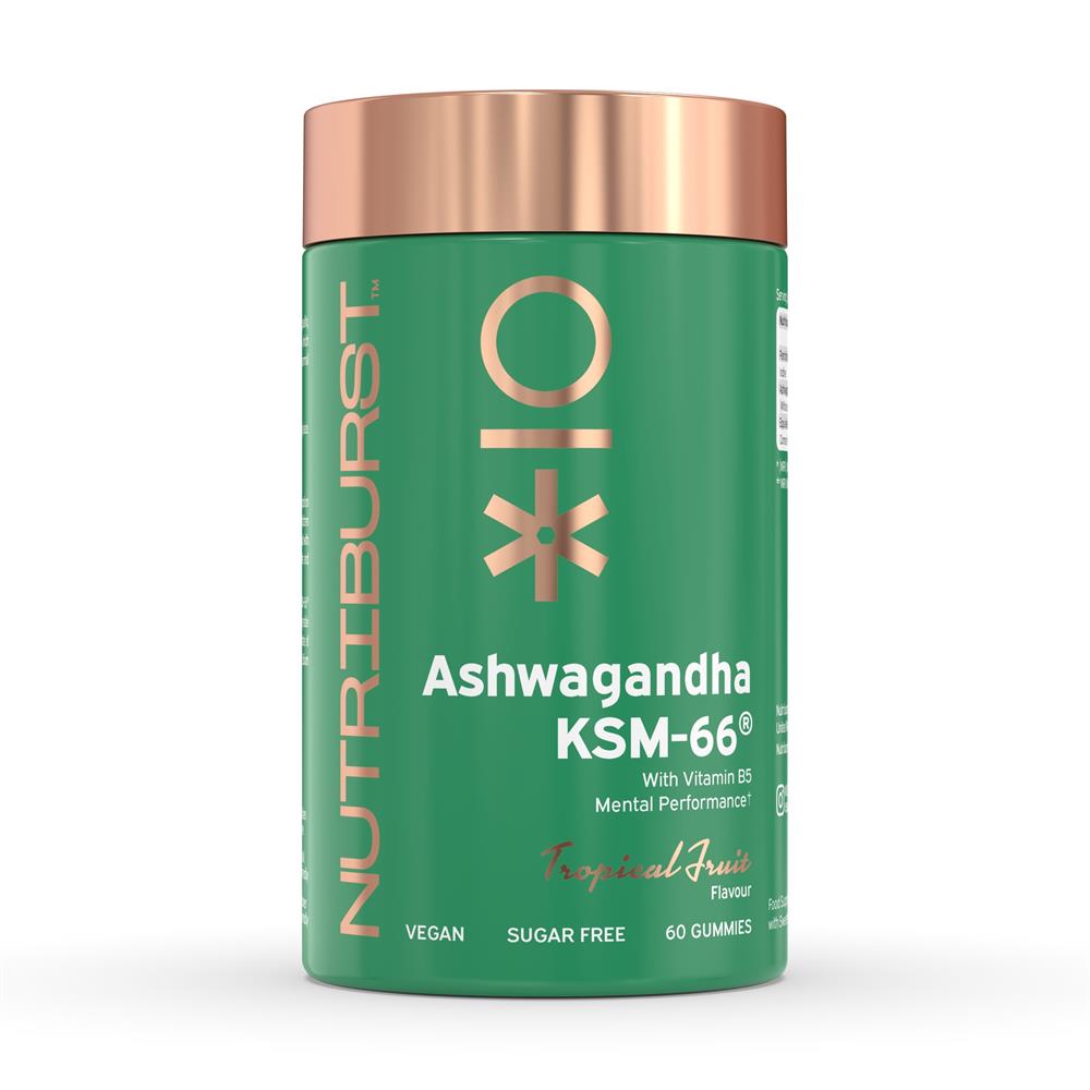 Nutriburst_Sugar-Free Vegan Ashwagandha KSM-66 60 x Gummies 180g