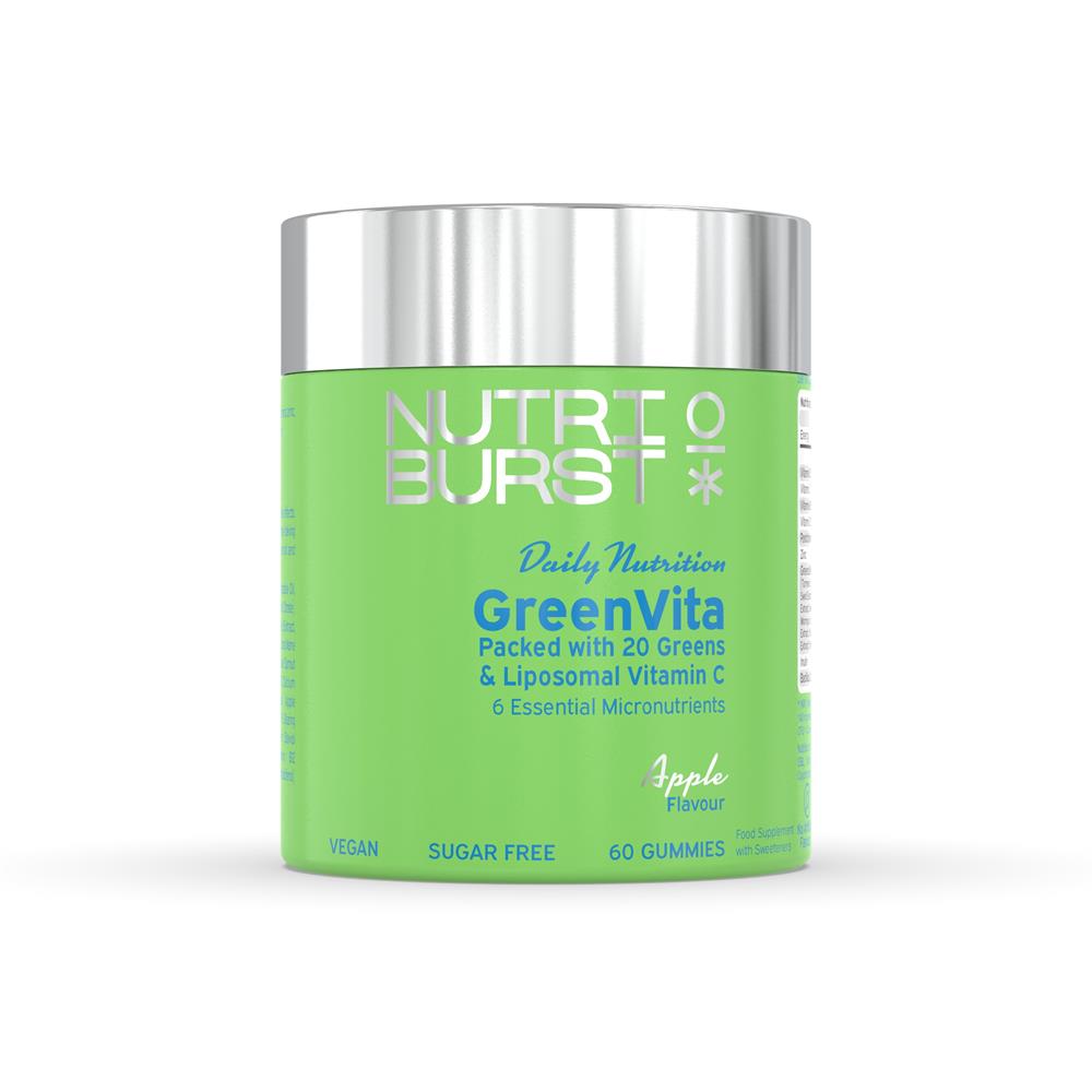 Nutriburst_GreenVita Vegan Sugar-Free 60 Gummies