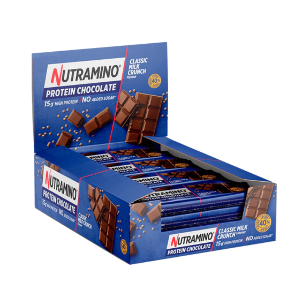 Nutramino Protein Chocolate Bar 16x50g White Chocolate Raspberry