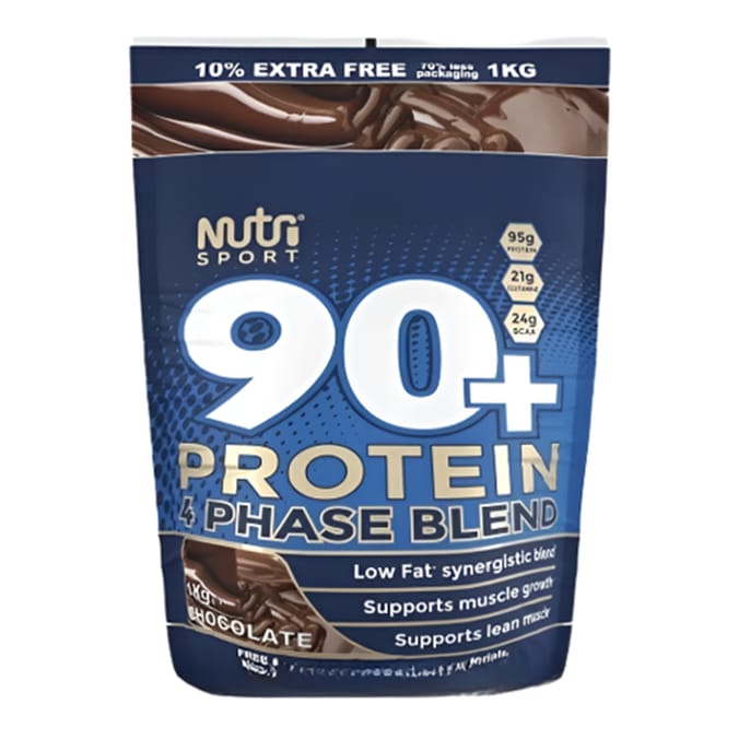 NutriSport 90+ Protein 4 Phase Blend  1Kg Chocolate