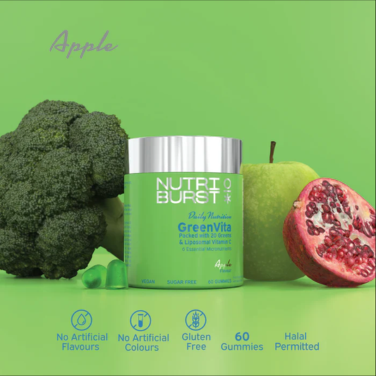 Nutriburst Greenvita 60 Gummies Apple