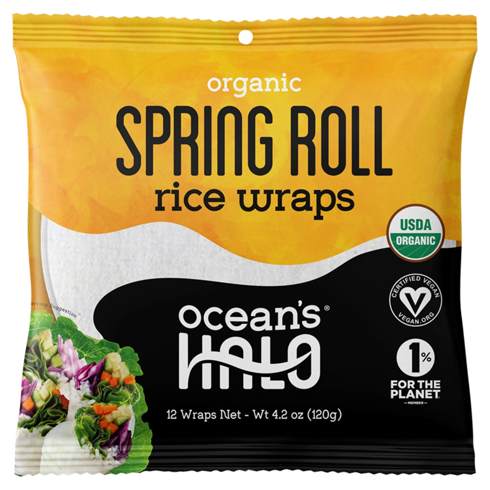 Ocean's Halo_Org Spring Roll Wraps-pack of 6