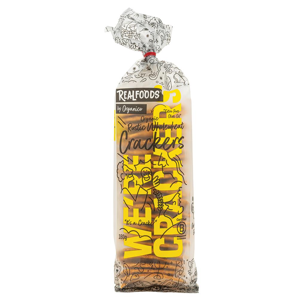Realfoods by Organico_Realfoods by Organico Organic Baked Wholewheat Crackers 180g