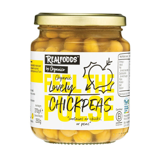 Realfoods by Organico_Organic Chickpeas in Water 370g