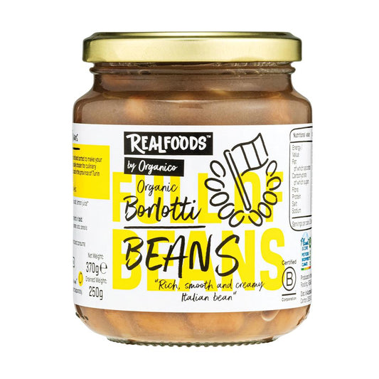 Realfoods by Organico_Organic Borlotti Beans in Water 370g
