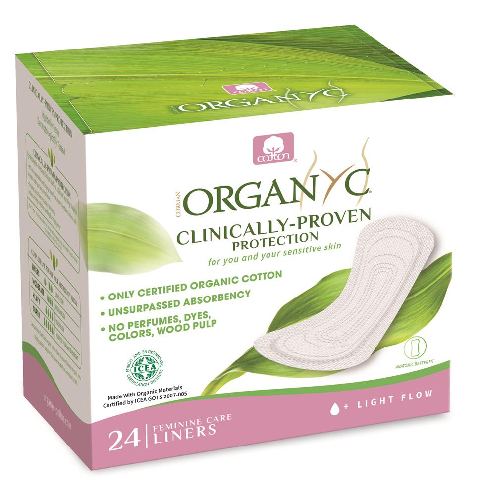 Organyc_Pantyliner Light Flow - (folded) - 24 pads