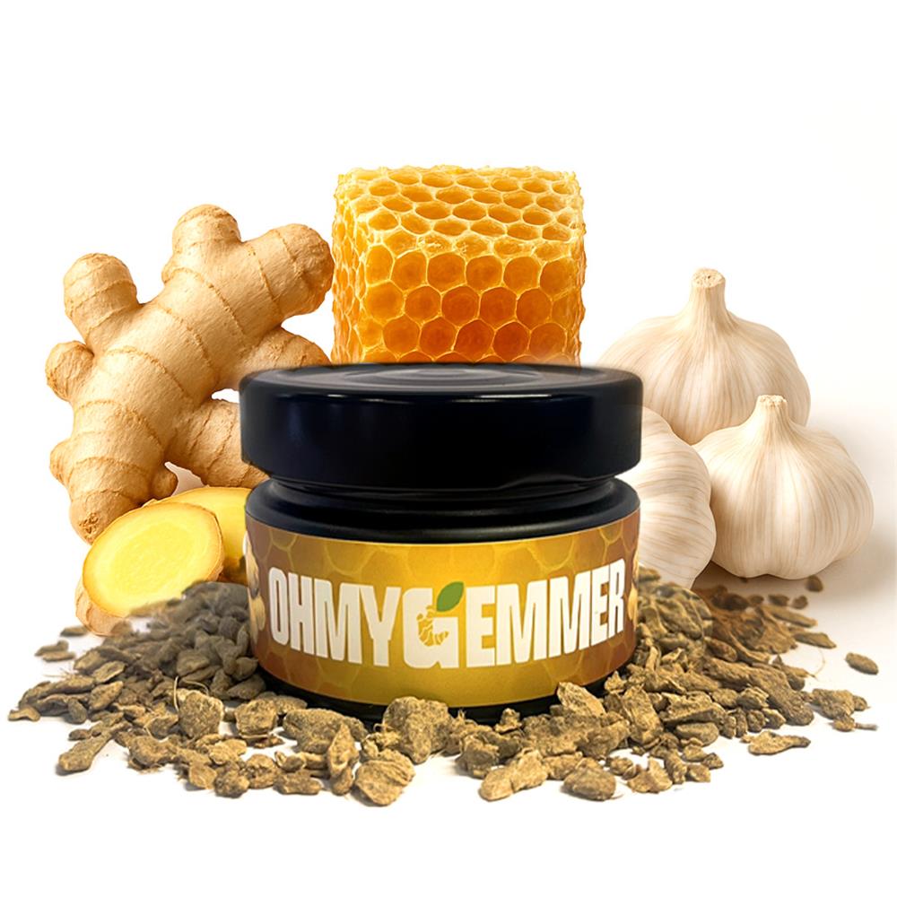 OhMyGemmer_Dried Ginger with Honey & Garlic Blend. 40g
