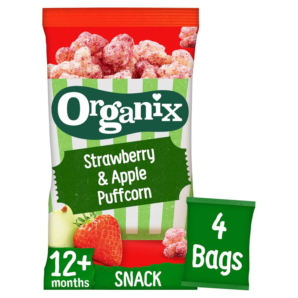 Organix_Strawberry and Apple Puffcorn 4 x 10g