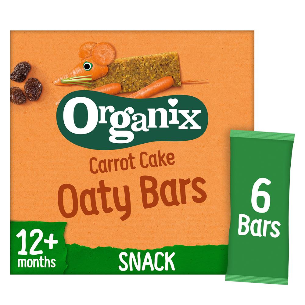 Organix_Carrot Cake Organic Soft Oat Snack Bars Multipack (6x23g)