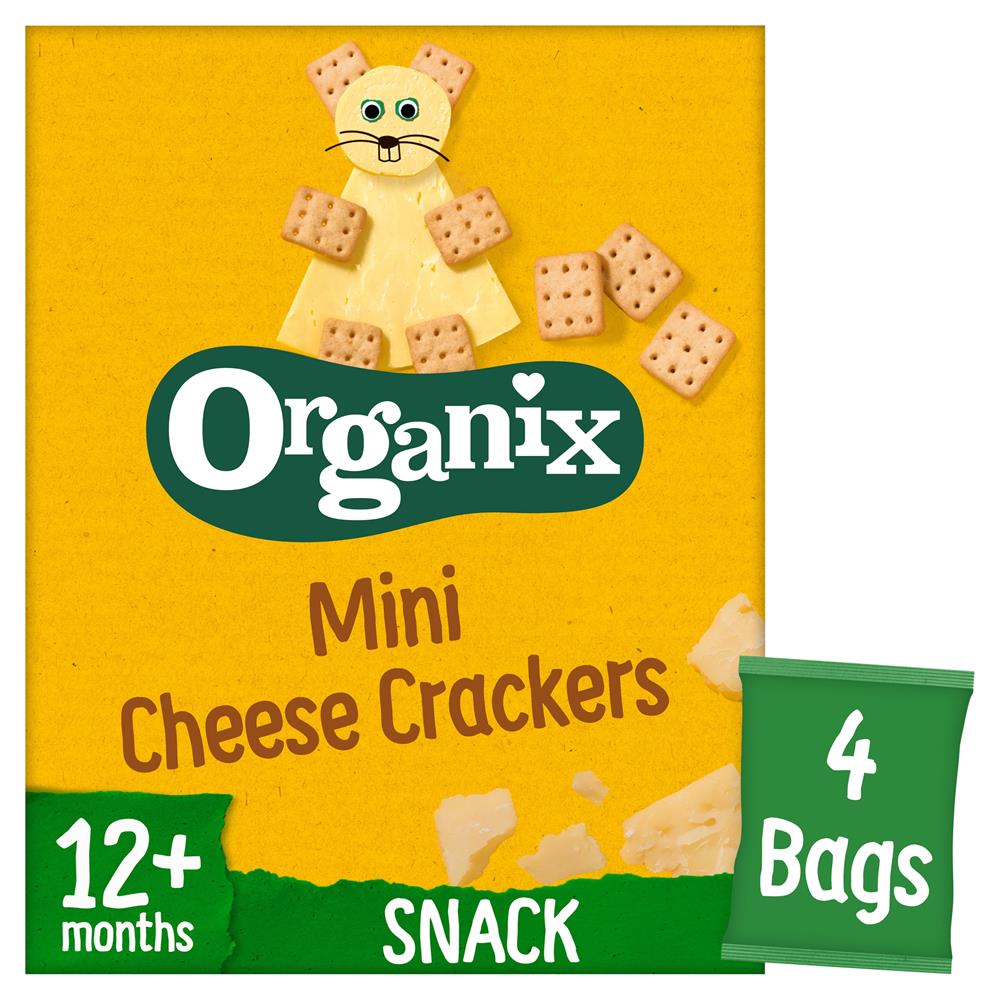 Organix_Mini Organic Cheese Crackers Toddler Snack 4x20g