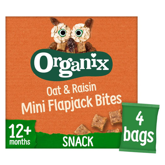 Organix_Mini Oat & Raisin Flapjack Snacks Multipack (4x20g)